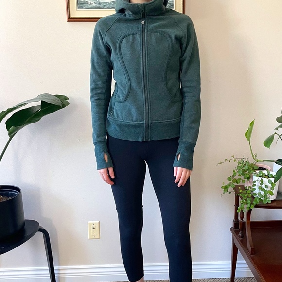 *like new* lululemon Forest Green Full Length Scuba Sweater - Picture 1 of 4